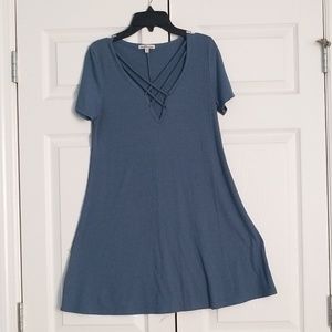 Dark blue cute dress